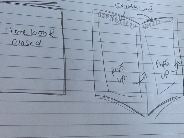 to ask you to help me find a notebook