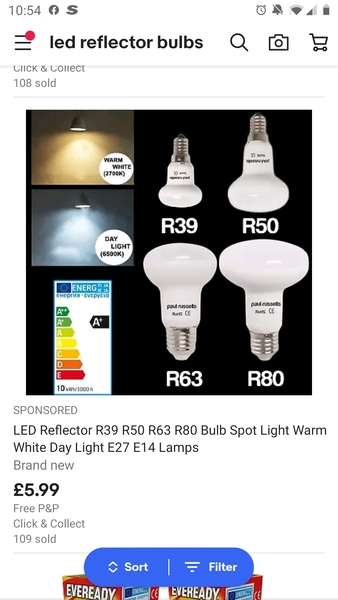 D7 40W screw bulb - what to replace it with?