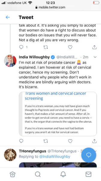 #OnlyFemalesGetCervicalCancer is trending on Twitter!
