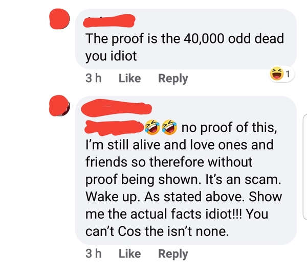 Covidiots. Conspiracy theories, hostility and telling us all to "wake up"