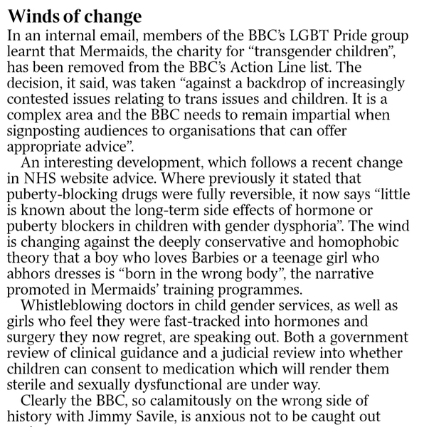 BBC removes trans charities from support page