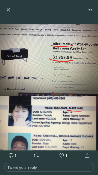 Wayfair trending on Twitter - Sex Trafficking?!