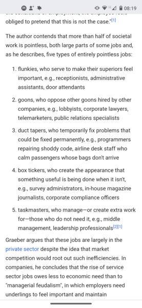 Those with “bullshit jobs” how Is your work with the covid?