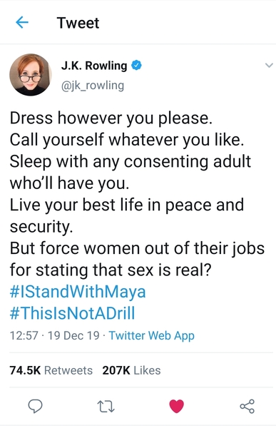 Twitter - JKR 'likes' disappearing