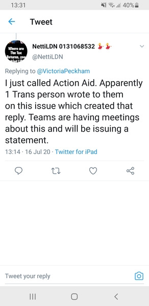 Action Aid - no such thing as a biological female
