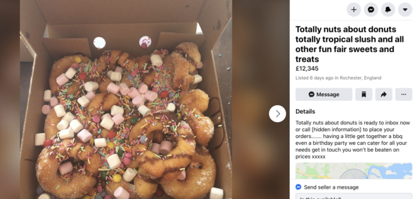 Or is everyone selling sweets in pizza boxes on Facebook?