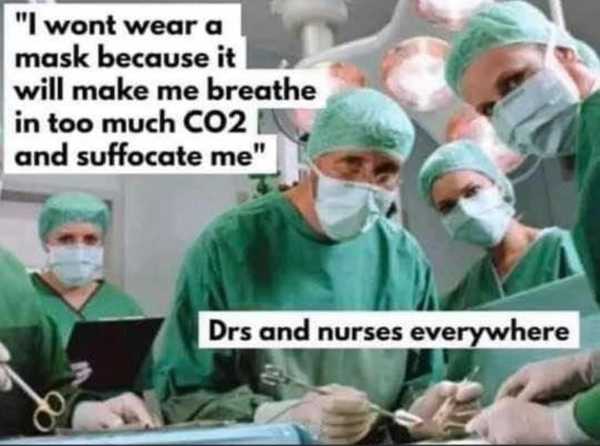 To think mask wearing is going to wear thin before long ?