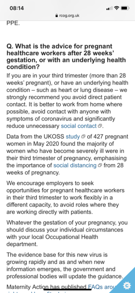 Community pharmacist - 28 weeks pregnant