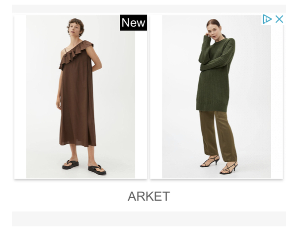 Arket cavewoman dress