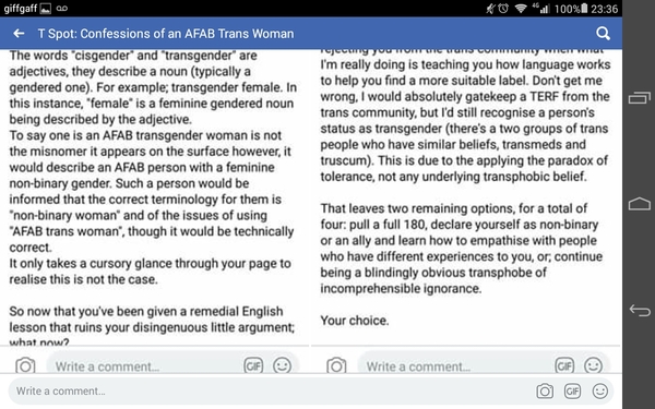 Light relief for Facebookers.