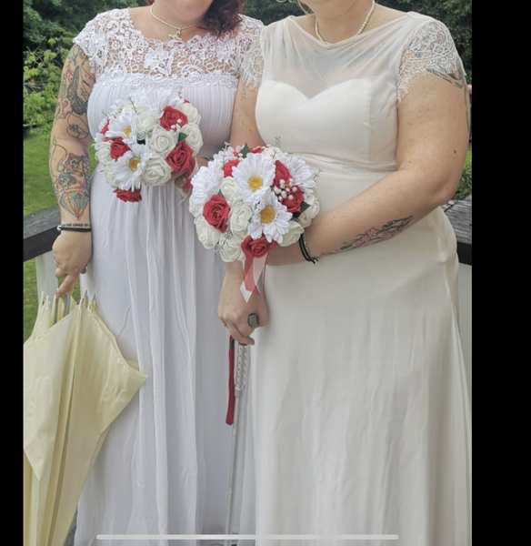 To ask for photos of your wedding dress?
