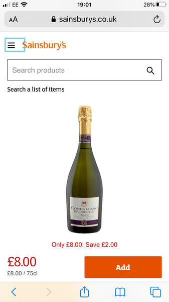 Help me - prosecco / fizz gift