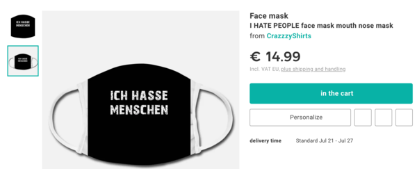 Does anyone feel really uncomfortable seeing people in masks?