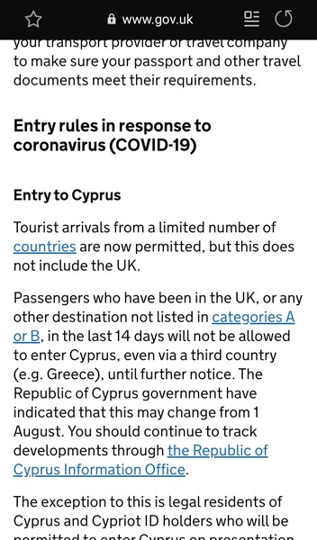 Flying to Cyprus?