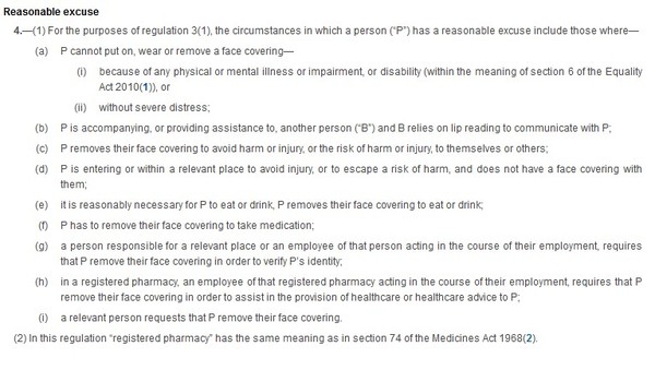 To think unless you are actually medically exempt you can't get out of wearing a mask?