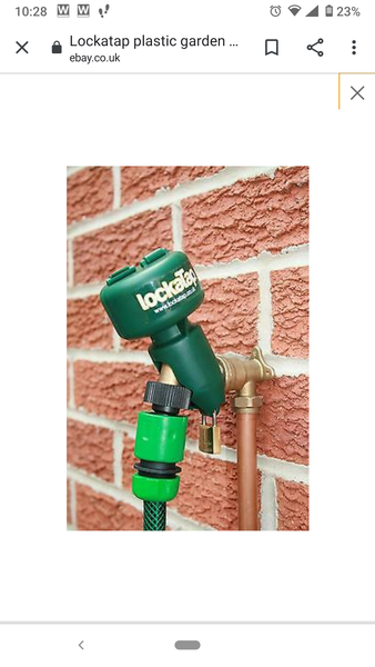 Someone is turning on our outside tap