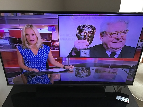 BBC news tonight blue dress
