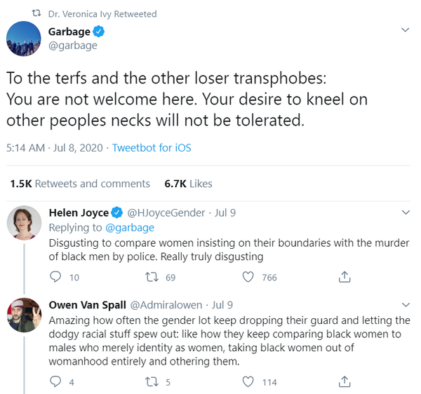 Miriam Margolyes being a massive transphobe