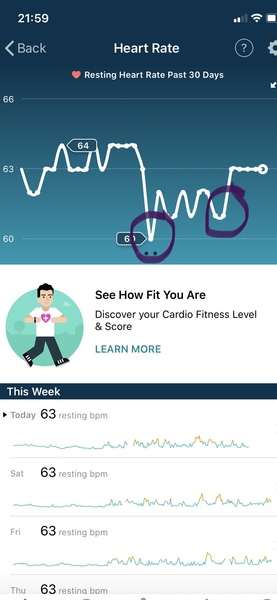 Tracking your cycle and possible BFP using RHR - part 2