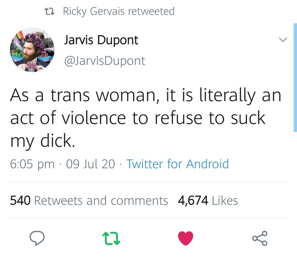 Ricky Gervais is starting to weigh in more