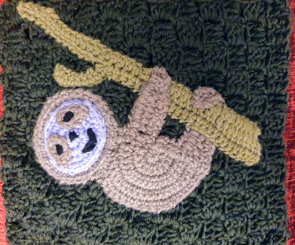 Woolly Hugs. Remembering F. A Blanket for the very lovely aloneinthenight and her family.