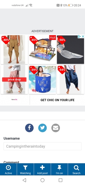 To share my recent ad pop up?