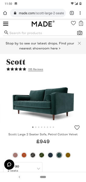 What material matches green velvet? Help!