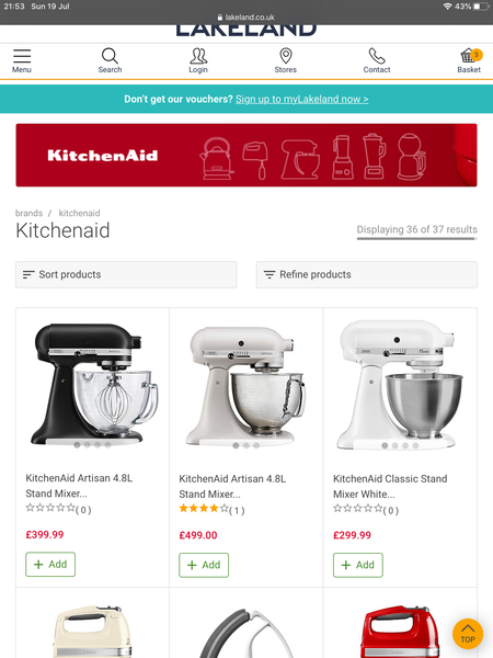 Kitchen aid - which one