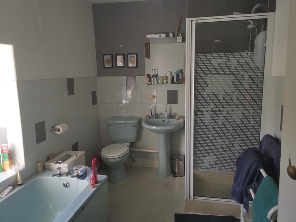 Cladding in a bathroom