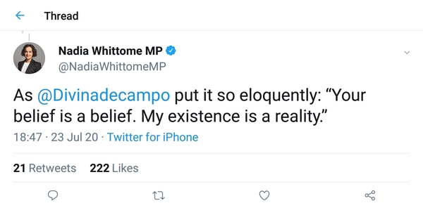"We must not fetishise debate"