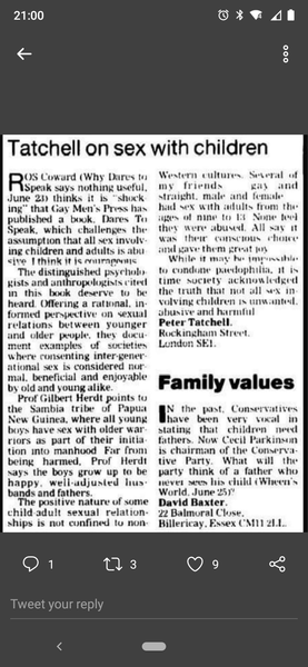 Irish Minister for children appears to be mates with Peter Tatchell