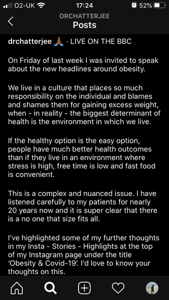 To think 'big food' industry is to blame for the obesity epidemic, not individuals?
