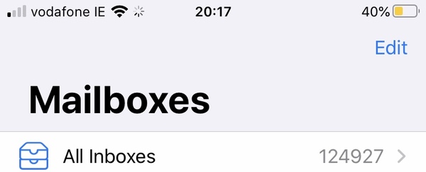 How many unread emails have you got in your inbox?