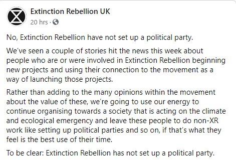 Extinction Rebellion says TWAW, no debate.