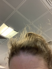 Messy hair
