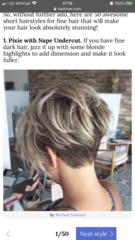 If you've a picture of your planned hairstyle...