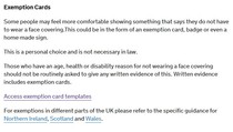 To think unless you are actually medically exempt you can't get out of wearing a mask?