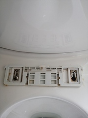 Replacement toilet seat-odd fitting-help!