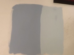 Mid Blue-Grey for Narrow Edwardian Hallway. LOSING MY MIND