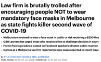 To think mask wearing is going to wear thin before long ?