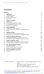 House of Commons Library Gender recognition and the rights of transgender people 16/07/2020