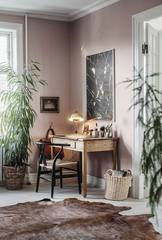 to have painted the hallway pink?