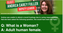Green Party deputy leader hustings - only one candidate knows what a woman is