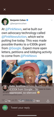 Google give £300k grant to P*nk N*ws