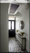 Mid Blue-Grey for Narrow Edwardian Hallway. LOSING MY MIND