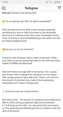 Midwife wants me to save my colostrum but I don't have any?