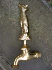 Someone is turning on our outside tap