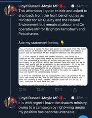 Lloyd Russell Moyle back-pedals furiously