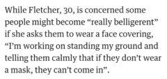 To ask people to show a little more understanding to those not wearing masks