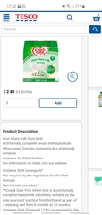 Cow and gate milk